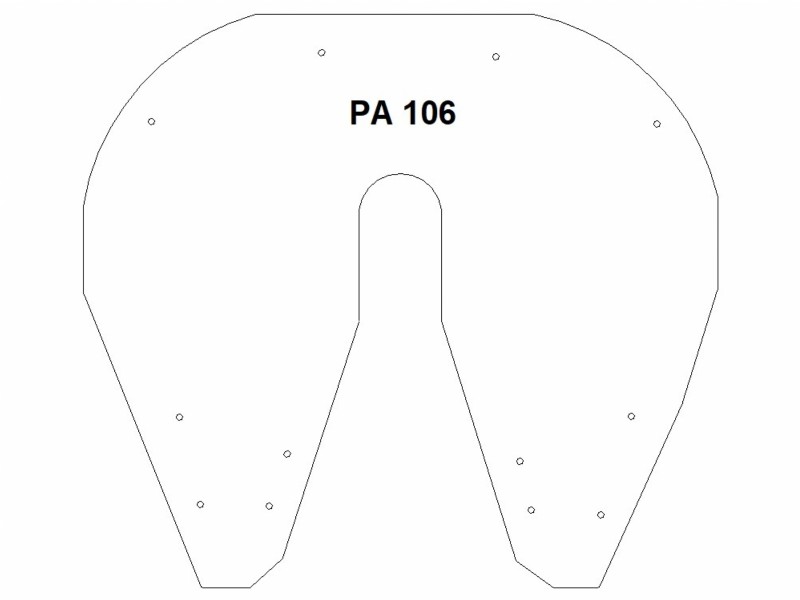 Placa Auto Lubrificante para Quinta Roda - PA 106  Aplicação JOST 38C- 3,5"  (3 1/2")
