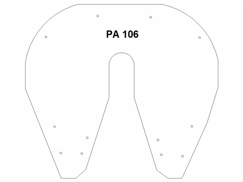 Placa Auto Lubrificante para Quinta Roda - PA 106  Aplicação JOST 38C- 3,5"  (3 1/2")